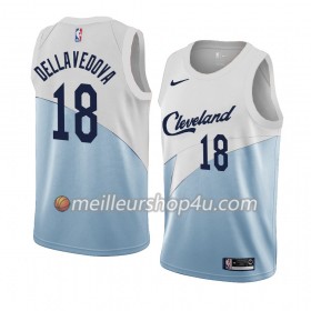 Maillot Basket Homme Cleveland Cavaliers Matthew Dellavedova 18 2018-19 Nike Bleu Blanc Swingman